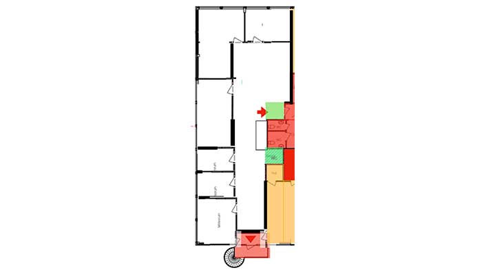 Ledig kontorslokal på Augustendalsvägen i Nacka strand