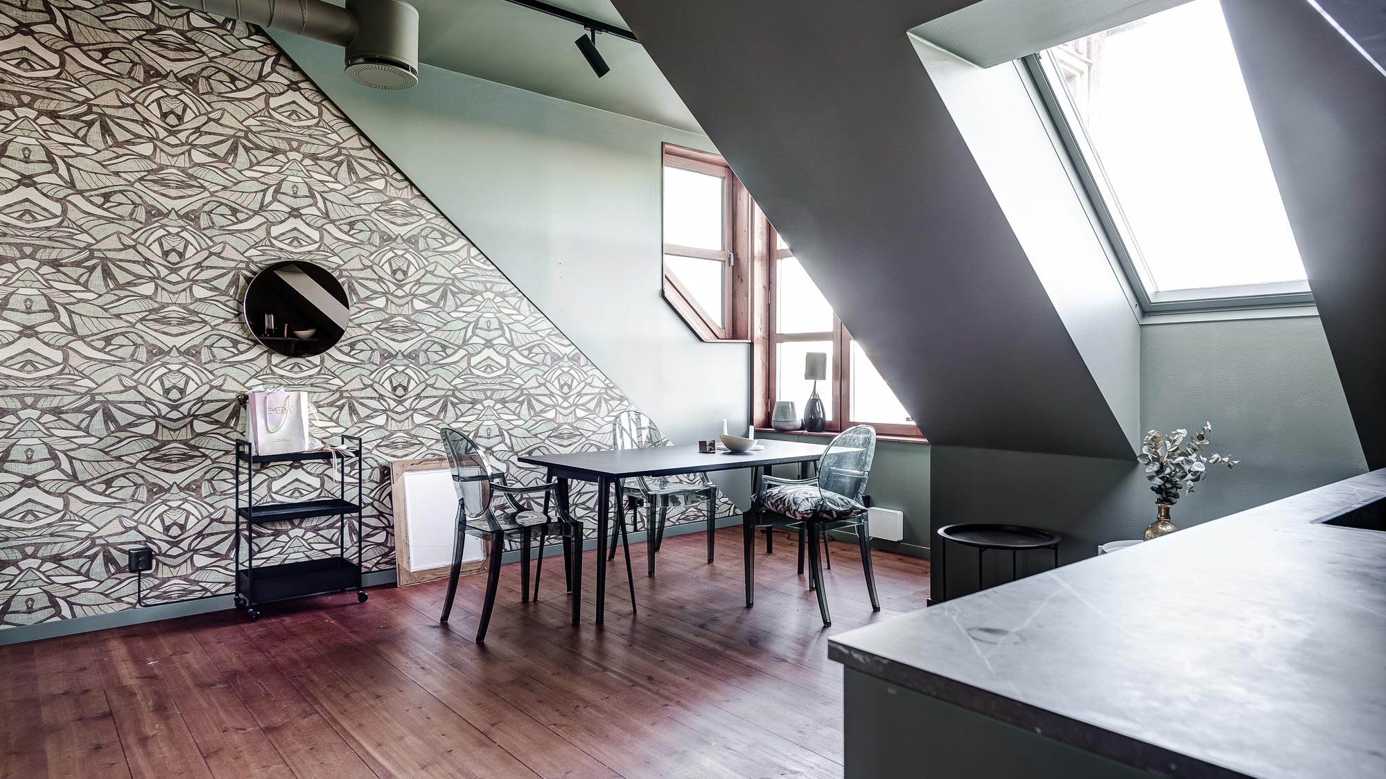 Utsikt från ett av kontoren i Nacka Strand