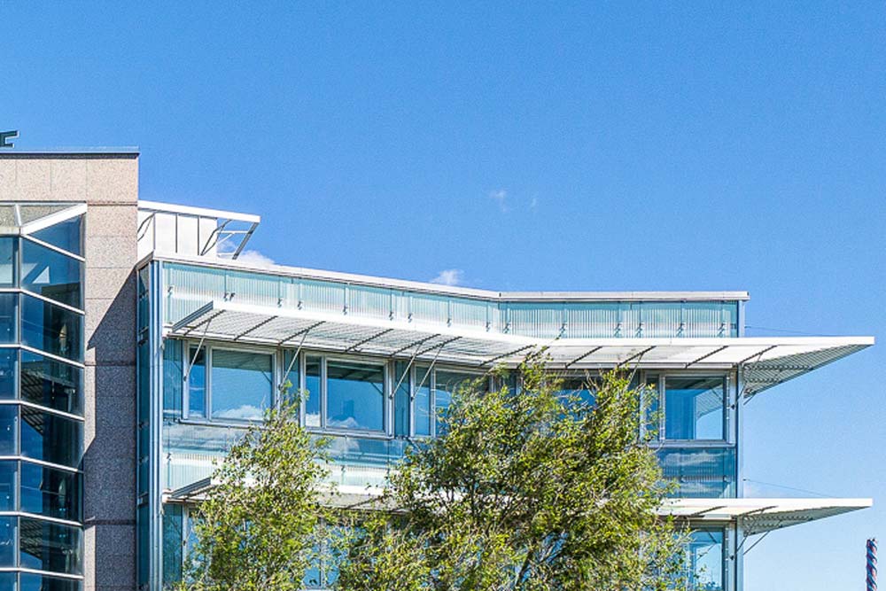 Kontorsbyggnaden Vikdalsgränds hustopp